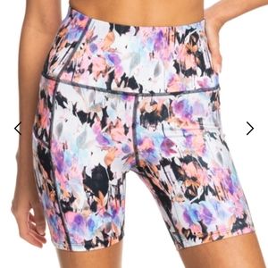 Roxy Heart Into Techinal Shorts|Anthracite Tenderness|Size L|Althetic Shorts NWT